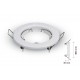 2 PZ Porta Faretti Led GU10 MR16 Rotondo Fisso Con Molla Bianco Spotlight Fitting SKU-3584