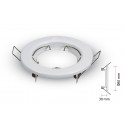 2 PZ Porta Faretti Led GU10 MR16 Rotondo Fisso Con Molla Bianco Spotlight Fitting SKU-3584