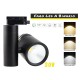 Faro Lampada Led A Binario 30W Mono Fase CCT CRI 90 Carcassa Nera 2700K 4000K 6000K 3 In 1 Luce Stretto 24 Gradi