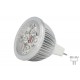 Faretto Lampada LED Dicroica MR16 GU5.3 12V 4W 4X1W Bianco Neutro Naturale 4500K