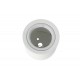 Portafaretto Da Soffitto Rotondo In Gesso Verniciabile Per Lampade GU10 Con Anello In Alluminio Bianco SKU-3667