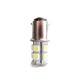 Lampada Led Tubolare Miniaturizzata BA15D 220V 2W Bianco Caldo Per Segnalazione Cancelli Bajour