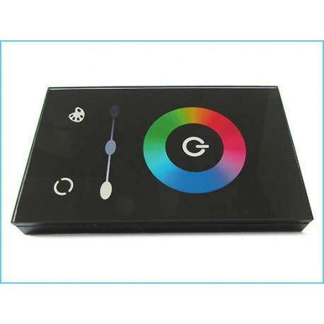 Kit Led Controller RGB Touch Panello Da Incasso Muro Standard Italiano Scatola 503 Rettangolare 12V