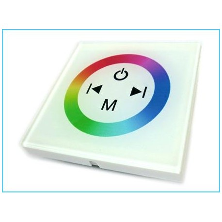 Kit Led Controller RGB Touch Panel Da Incasso Quadrata 12V 144W 