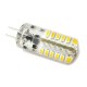 Lampadina LED Bispina G4 48 SMD 3014 DC 12V 3W 360 Gradi Con Silicone Bianco Neutro 4200K