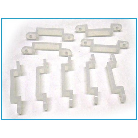 20 Clip Per Fissare Bobina Striscia Led Impermeabile Da 12mm Di Larghezza
