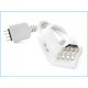 2 Connettori Spina Maschio Con 4 Pin e Morsetto Da 10mm RGB Per Chiudere Striscia Bobina Led RGB