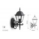 Lampada Da Parete Lanterna Giardino Attacco E27 Garden Wall Lamp IP44 Colore Nero Modello Classico SKU-7519