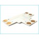 4 Connettore Passo 10mm Forma T per Allungare e Curvare Striscia Led Mono Colore Larghezza 10mm