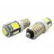 Lampadina Led E10 Vite Miniatura 5 Smd DC 6V No Polarita Luci Bianco Per Torcia Pile