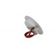 Mini Faretto Led Da Incasso Carcassa Bianca Rotondo 3W AC/DC 12V DC 24V Bianco Neutro Foro 50mm