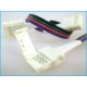 4 Connettore 12mm Per Unire Due Bobine Led Smd RGB 5050 Senza Saldare