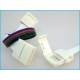 4 Connettore 12mm Per Unire Due Bobine Led Smd RGB 5050 Senza Saldare