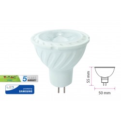 Lampada Led MR16 6,5W 12V 110 Gradi  Bianco Caldo 3000K Con Chip Samsung SKU-204