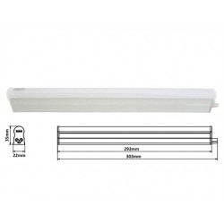 Plafoniera Tubo Led T5 30cm 4W 220V Bianco Freddo