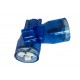Coppia 2 Lampade Led T10 Con 3 Smd 3528 Colore Blu Blue 12V 0,2W