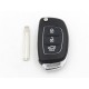 Guscio Chiave Telecomando 3 Tasti con Lama TOY48 Batteria Su Circuito Senza Transponder Per Hyundai i20 i30 ix20 ix35 ix45 tucs
