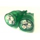 Coppia 2 Lampade Led T10 Con 3 Smd 3528 Colore Verde Green 12V 0,2W