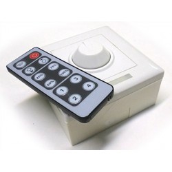 Led Dimmer PWM Kit Controller Segnale PWM Con Rotella e Telecomando IR Per Striscia Bobina Led 12V 8A