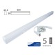 Plafoniera Tubo Led T5 30cm 4W Neutro 4000K Lineare Raccordabile Allungabile Chip Smd Samsung SKU-690