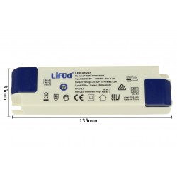 Led Driver CC 1000mA 25V-42VDC 42W Alimentatore Corrente Costante 1000mA Per Pannello Led 60X60cm