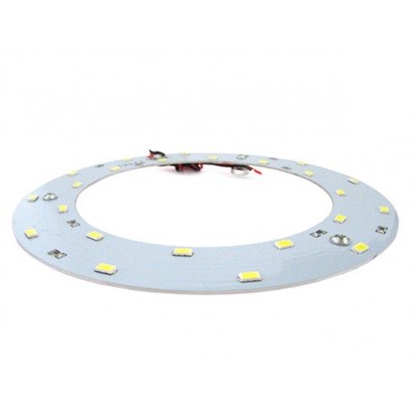 Led Plate Anello Circolare DC 12V 12W Bianco Freddo 24 Smd 5730 Diametro 155mm
