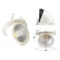 Faro Led Da Incasso Snooker COB 30W Bianco Caldo Orientabile 360 Gradi Orizzontale e 90 Gradi Verticale 220V