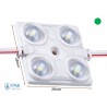 Modulo Mattone LED 4 SMD 2835 Colore Verde 12V 1,5W IP68 Con Lente Ingrandimento 160 Gradi SKU-5133