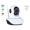 Telecamera di Videosorveglianza IP Camera da Interno Wifi 720P con Visione Notturna e Sensore di Movimento e 2 Canali Audio Mic