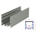 Profilo Alluminio Da Soffitto o A Sospensione Anodizzato 35x35mm Per Strip Led Fino a 24mm di Larghezza 1 Metro