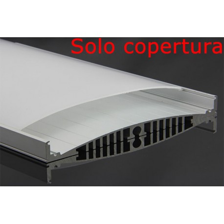 Diffusore Copertura PC Opale Smerigliata Per Profilo Alluminio BA1537 1 Metro