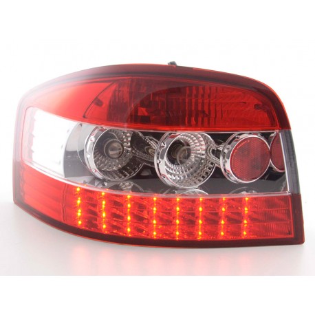 AUDI A3 posteriori LED chiaro/rosso  03 a 05