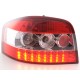 AUDI A3 posteriori LED chiaro/rosso  03 a 05