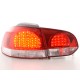 Golf 6 posteriori LED rosso chiaro