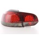 Golf 6 posteriori LED rosso nero