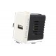 Modulo Caricatore USB 5V 2,1A Compatibile Con Placca Bticino Matix Colore Bianco Da Muro Per Scatola 503 504 505 Ricarica Veloce
