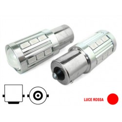 Lampada Led BA15S 1156 P21W 21 Smd 5730 Rosso Luci Posizione Posteriore Auto 12V 24V Piedi Dritti Lente Ingrandimento