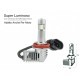 Kit Full Led All In One Canbus H8 H11 30W 12V 24V Per Auto Moto Scooter Camion Bianco 4000 Lumen Con Ventola Silenziosa Singolo