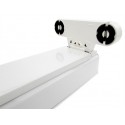 Porta Lampada Plafoniera Per Doppio 2 Tubi Led T8 da 120cm Interno Non Impermeabile IP20