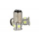 2 Lampade Led Barca Nautica BAY15D Bianco Freddo 12V 24V 2W No Polarita Piedi Sfalfati 7 Smd 5050 Baionetta G18,5