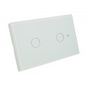 Interruttore Wifi Da Parete Pannello Touch 2 Tasti WiFi 