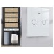 Interruttore Wifi Da Parete 86X86 Pannello Touch 2 Tasti Colore Bianco WiF