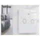Interruttore Wifi Da Parete 86X86 Pannello Touch 2 Tasti Colore Bianco WiF