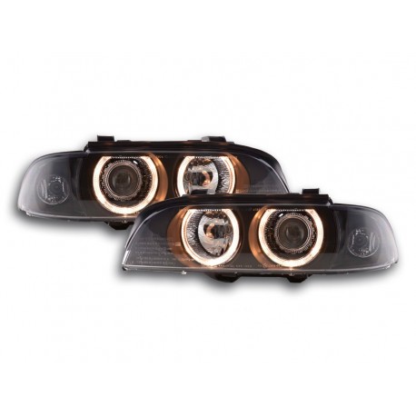 BMW Serie 5 E39 con angel eyes 95 a 00 NERO