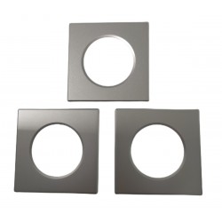 3 Pezzi Coperchi Quadrati Silver Per Faretti Led W5078PF