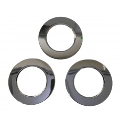 3 Pezzi Coperchi Rotondi Argento Cromato Per Faretti Led W5078PF