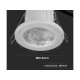 Faretto Led da Incasso Dimmerabile 5W 6400K Colore Bianco IP65 Resistente al Fuoco Senza Driver 