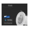 Faretto Led da Incasso Dimmerabile 5W 6400K Colore Bianco IP65 Resistente al Fuoco Senza Driver 