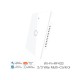 Interruttore Wifi Da Parete Pannello Touch 1 Tasto WiFi + RF 433 Compatibile con Amazon Alexa e Google Home