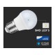 Lampada A Led E27 G45 5,5W Forma Sfera Bulbo Palla 240 Gradi 220V 